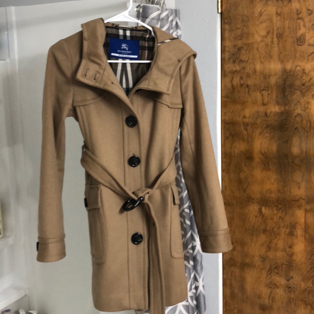 Burberry beige Blue label wool trench coat